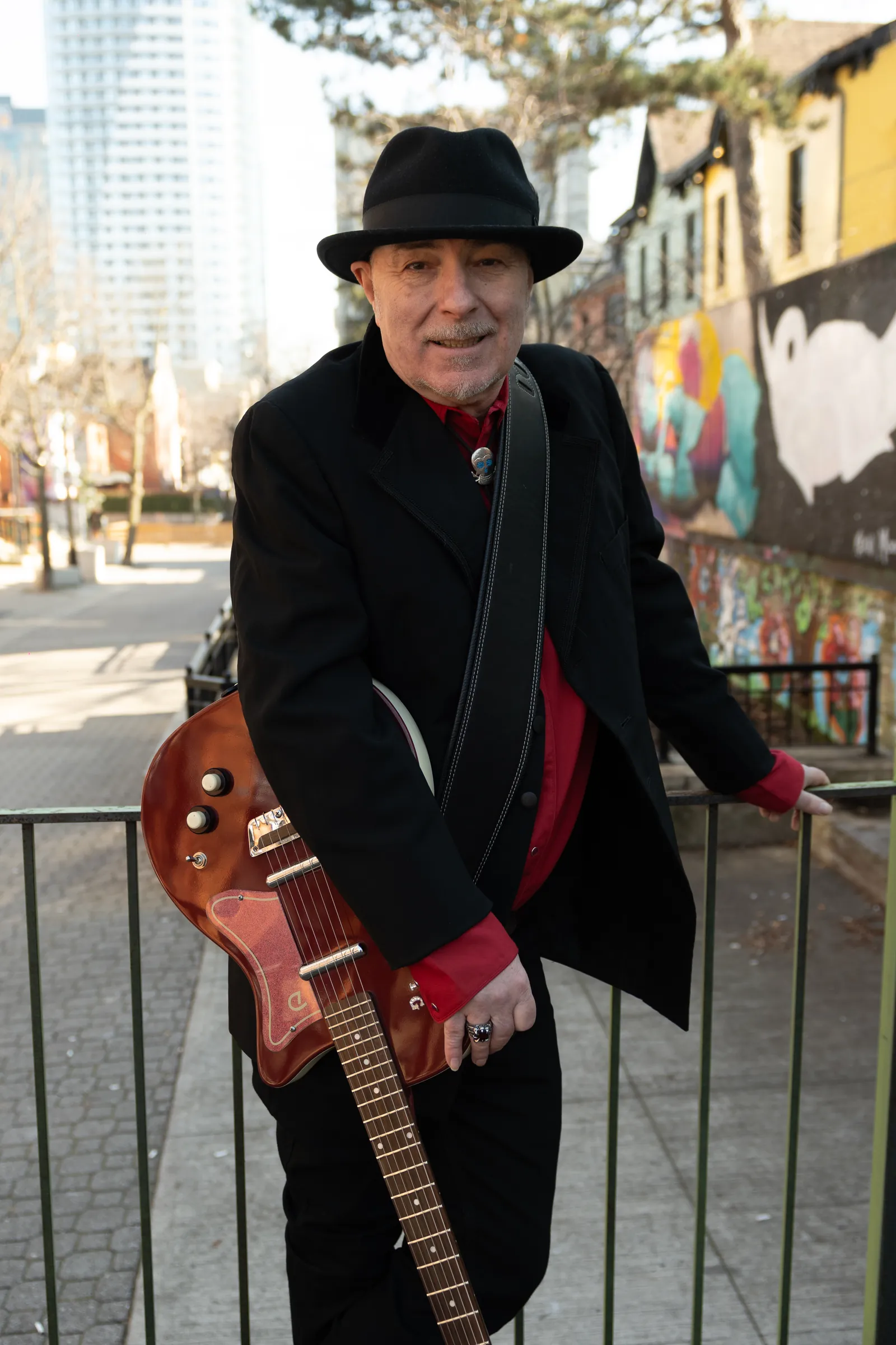 Tim Gibbons press photo: Alley railing